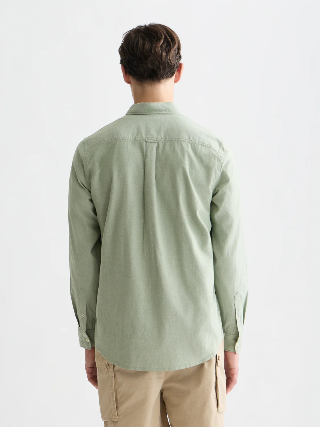 Scotch & Soda Green Oxford Cotton Button-Down Shirt