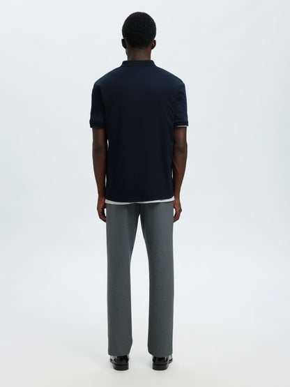 SELECTED HOMME Navy Slim Fit Polo