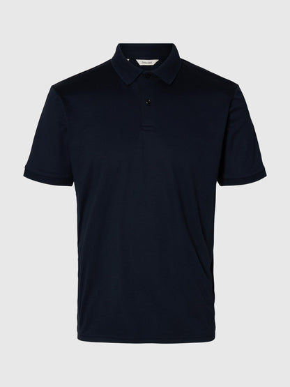 SELECTED HOMME Navy Slim Fit Polo