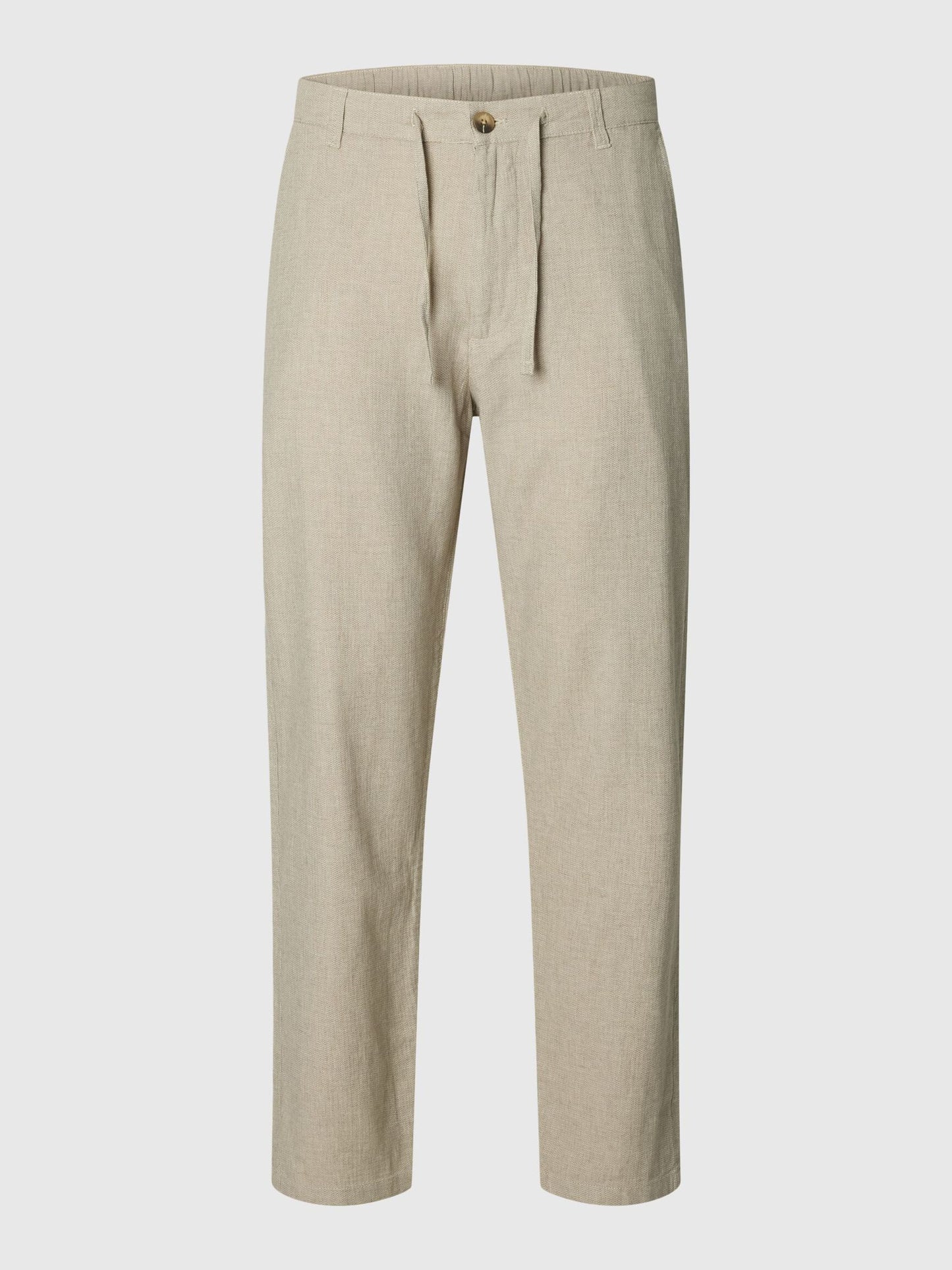 SELECTED linen blend trousers