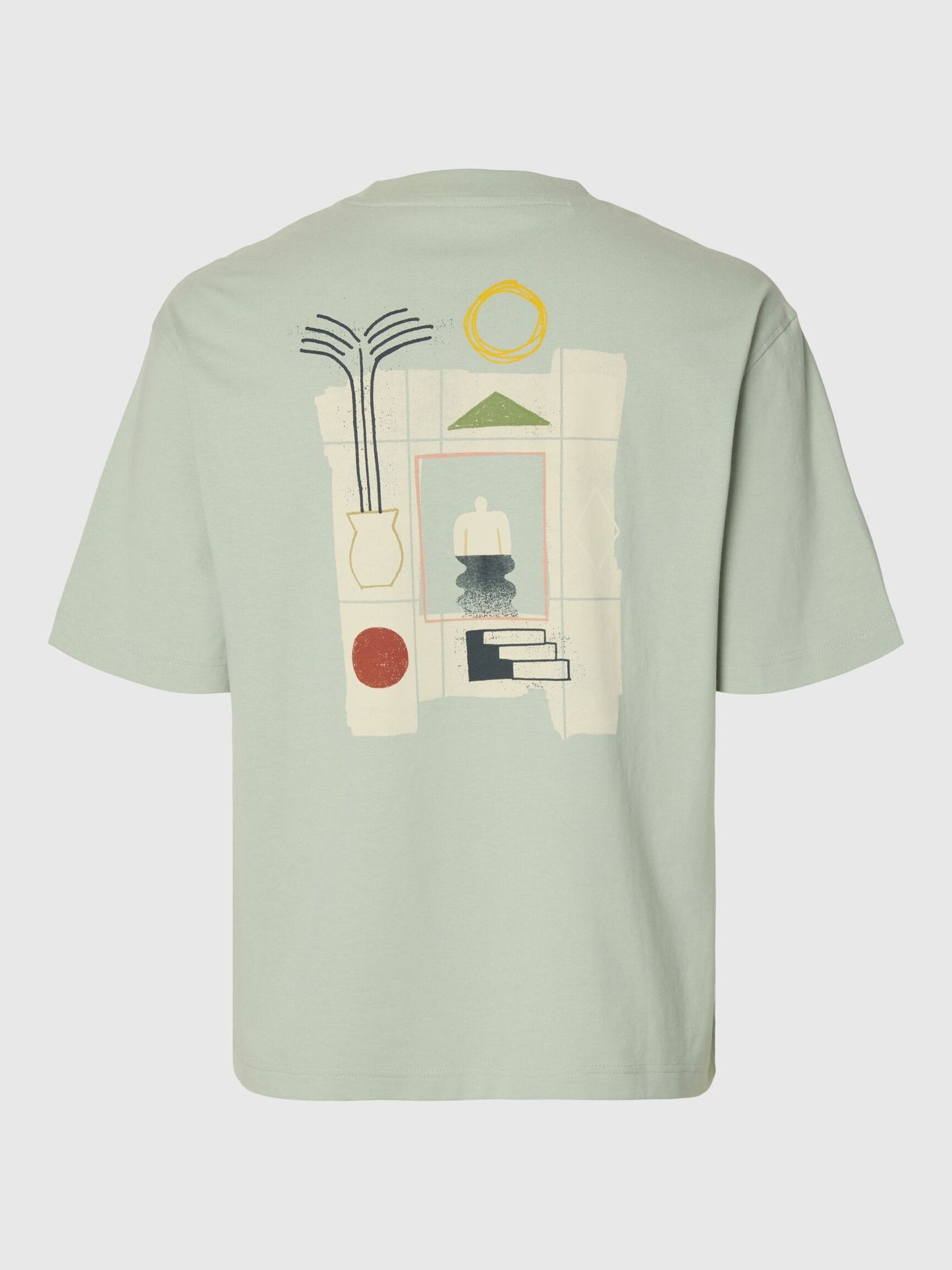 SELECTED Aqua Relax Fit Graphic T-Shirt