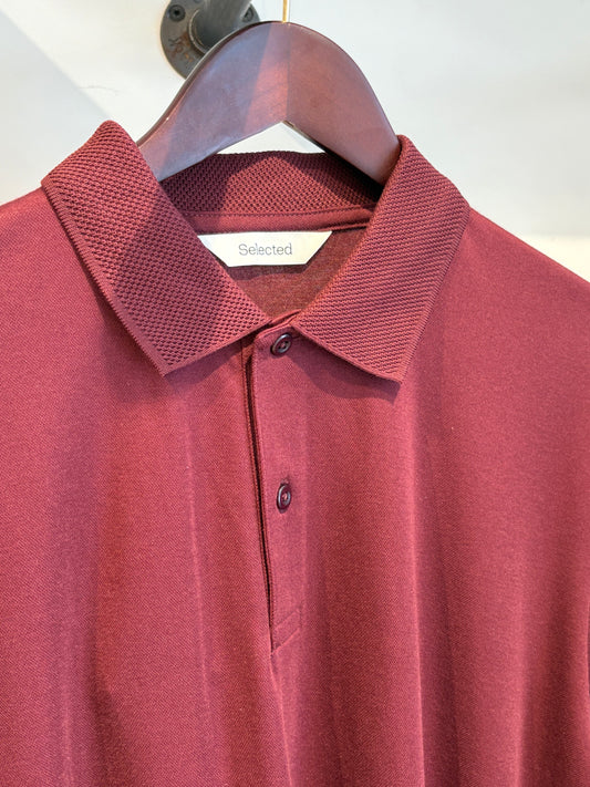 SELECTED HOMME Wine Slim Fit Polo