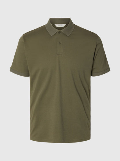 SELECTED HOMME Green Slim Fit Polo