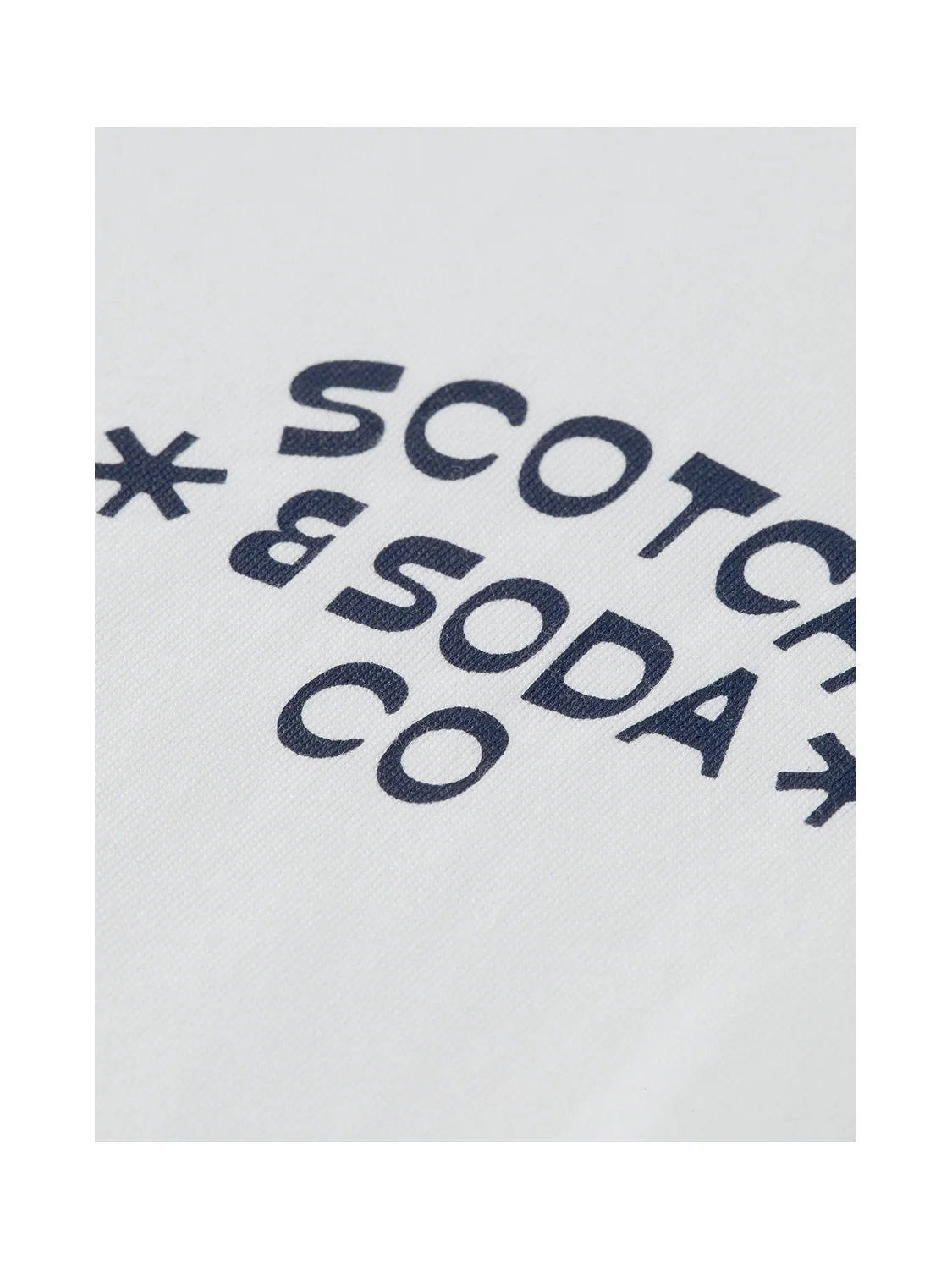 Scotch & Soda White Logo T Shirt