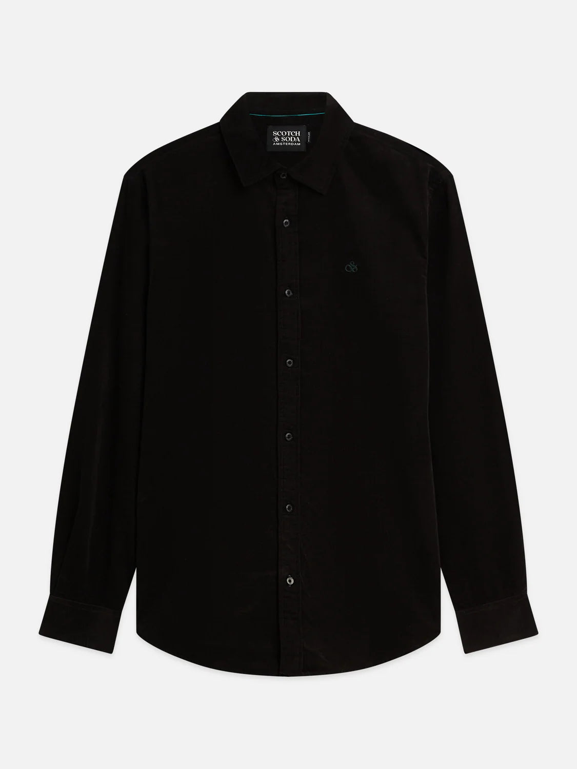 Scotch & Soda Black Fine Cord Shirt