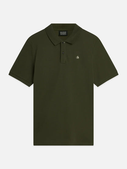 Scotch & Soda Pique Green Polo