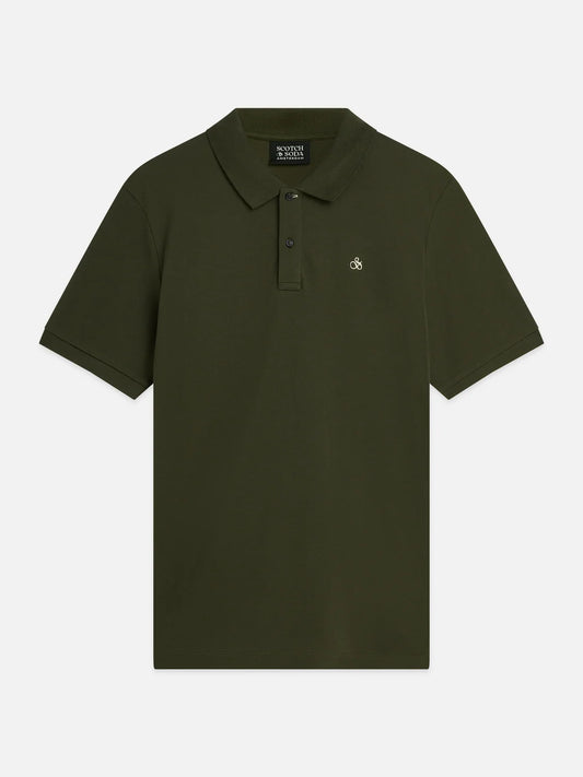 Scotch & Soda Pique Green Polo