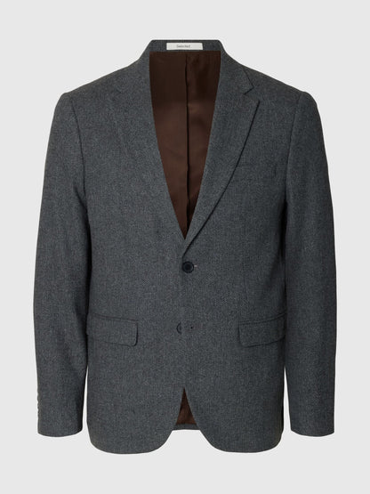 Selected Homme Herringbone Wool Blazer
