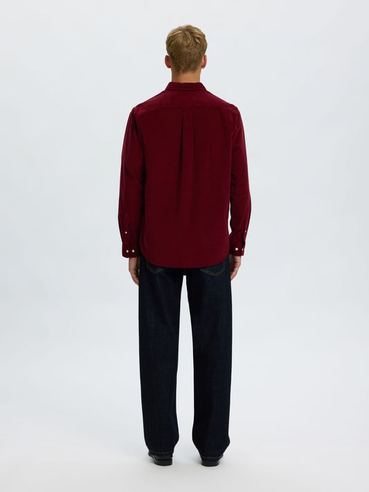 Selected Tawny Port Cord Shirt