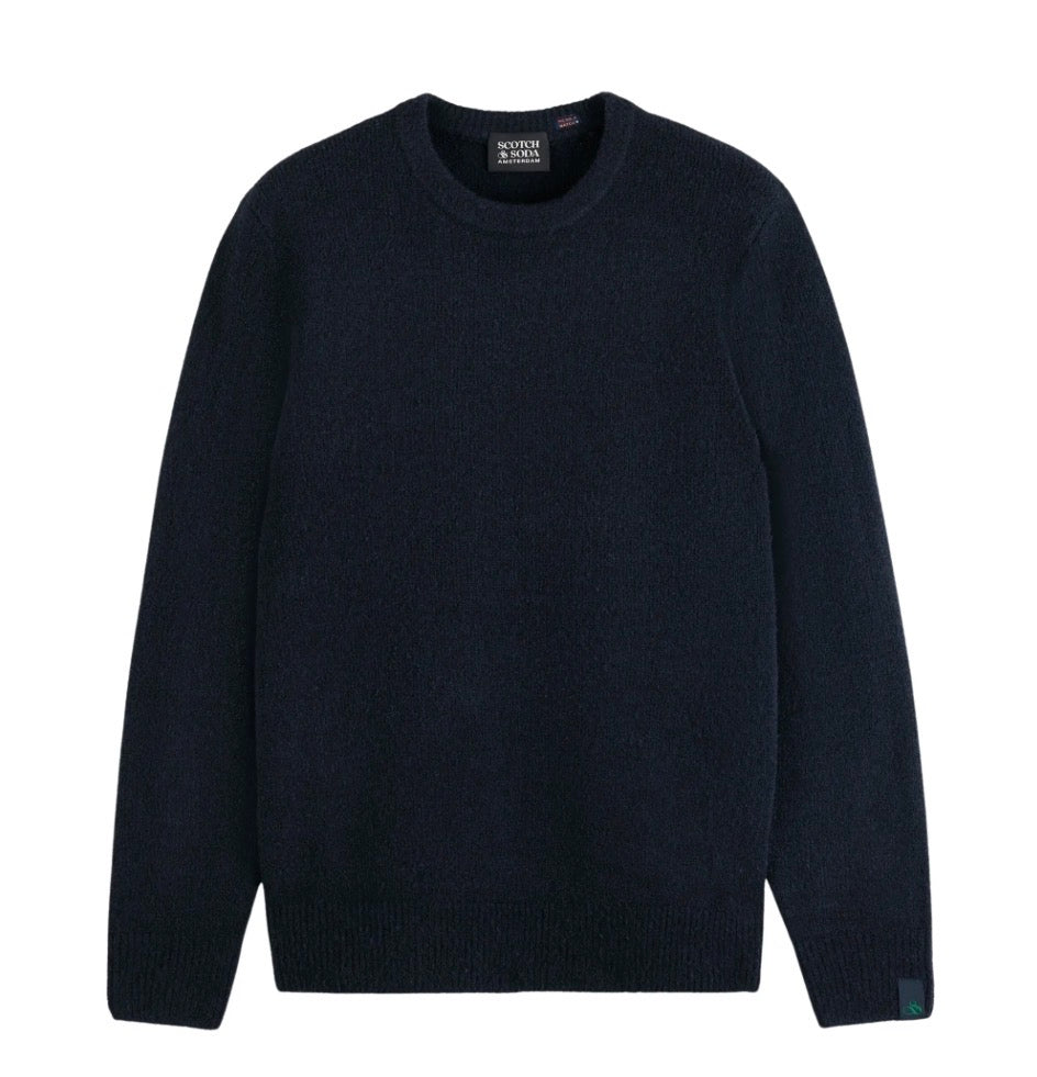 Scotch & Soda Navy Blue Soft Knit