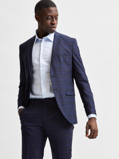 long sleeve blue dress shirt